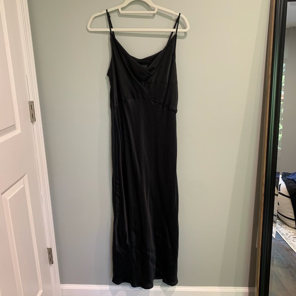 NWT Black Midi Slip Dress - Perfect for Holidays!